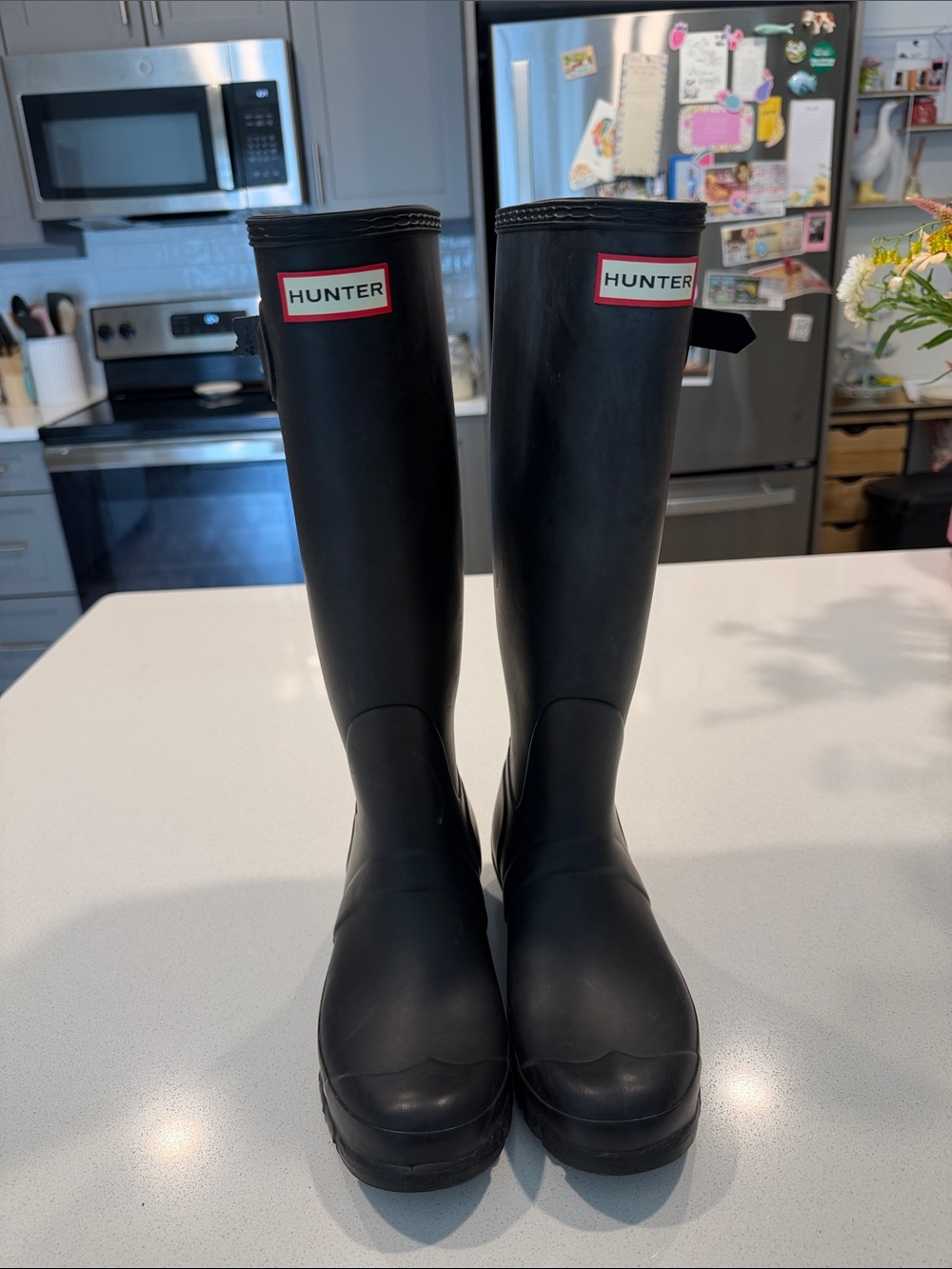Hunter Boots Tall Black Size 7